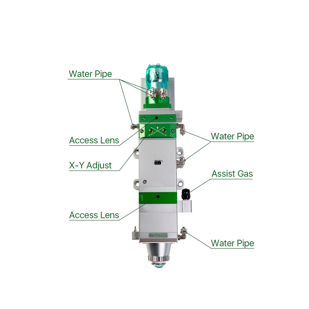 Auto Focusing 200mm 6KW Fiber Laser Cutting Head