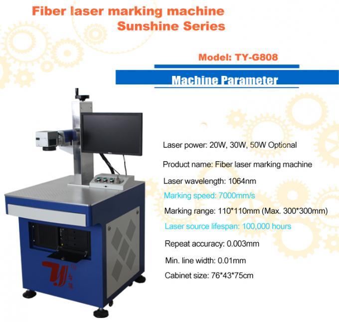 Standard Marking Range Permanent Laser Printing Machine for Led Bulb Logo