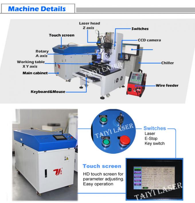 600W Industrial Transmission Fiber Laser Welding Machine With Automatic Wire Feeder