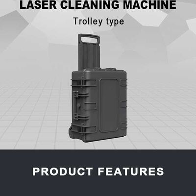 500W Multi-mode Luggage Laser Cleaning Machine Trolley Type Pulse Laser Rust Removal Equipment