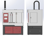1 1.5 2KW CNC 3D Fiber Laser Cutting Machine For Irregular SS Cup