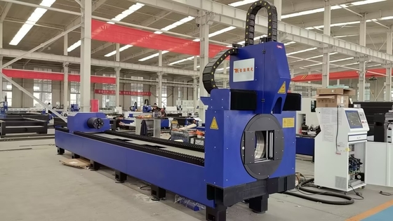 CNC Automatic Fiber Laser Cutting Machine 1500W for Metal Small Size Round Square Pipe Tube