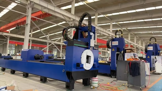 CNC Automatic Fiber Laser Cutting Machine 1500W for Metal Small Size Round Square Pipe Tube