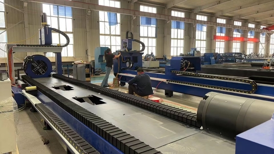 CNC Automatic Fiber Laser Cutting Machine 1500W for Metal Small Size Round Square Pipe Tube