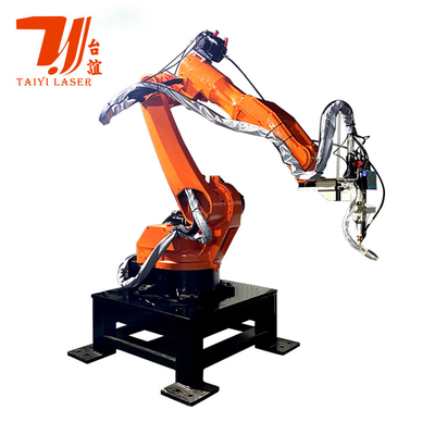 Custom Automatic Fiber Laser Welding Machine With 6 Axis Robot Arm CE Certification