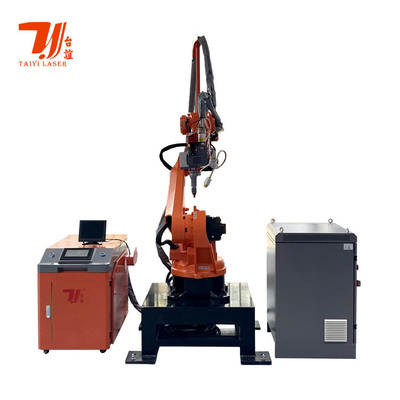 Custom Automatic Fiber Laser Welding Machine With 6 Axis Robot Arm CE Certification