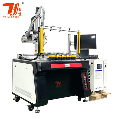 Customized 4 Axis 1500W Automatic Laser Welding Machine for Teapot Spout