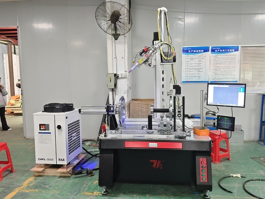 2000W Kettle Automatic Fiber Laser Welding Machine for Army Kettle Water Bottle