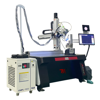 Custom 5 Axis Automatic Fiber Laser Welding Machine for Stainless Steel Three-way Pipe Tee Pipe