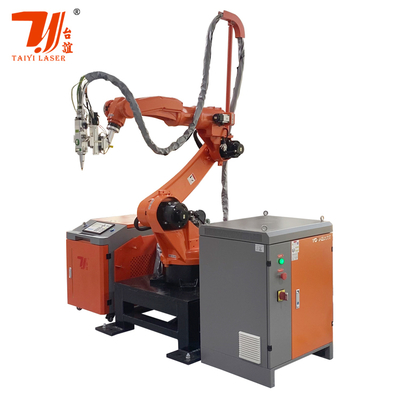 6 Axis Robot Arm Automatic Fiber 3D Laser Cutting Machine For Stainless Steel Lampshade Automobile Sheet Metal