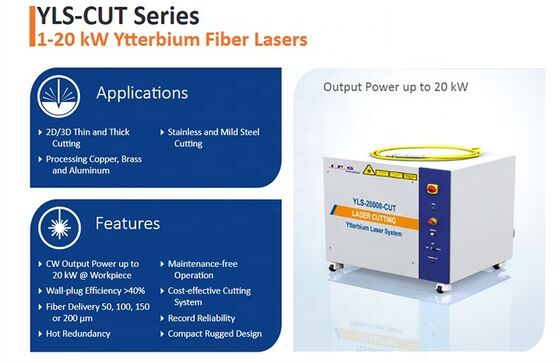 2025 Long Service Life IPG 1KW - 20KW Fiber Laser Source for Laser Cutting Machine