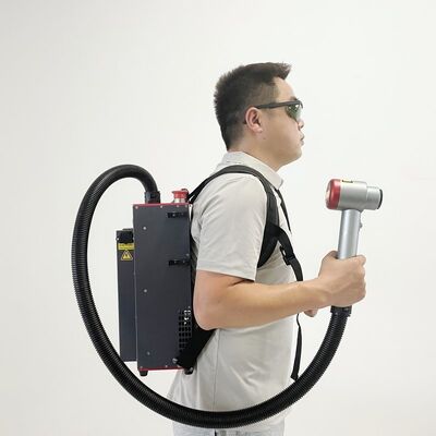 200W Backpack Laser Cleaning Machine Portable Pulse Laser Cleaning Equipment for Metal Surface Treatment