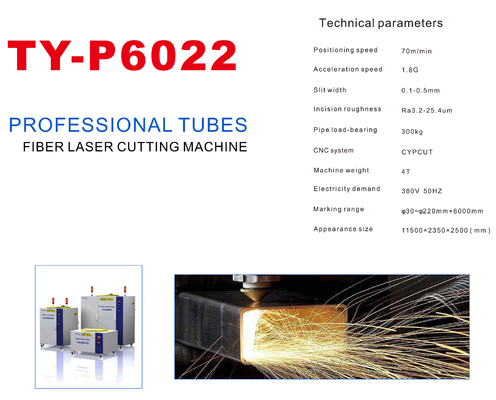 Cypcut 1000 - 6000W Fiber Laser Pipe Cutting Machine