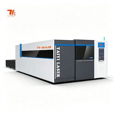 TY-3015JB 6000W Plate Steel Full Protect Cover  Metal Cut IPG Raycus Fiber Laser Cutting Machine