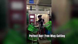 laser Cutting Machine for Cup & Mug – Burr-Free Flat-Mouth Cutting, Precision Edge Trimming for Stai